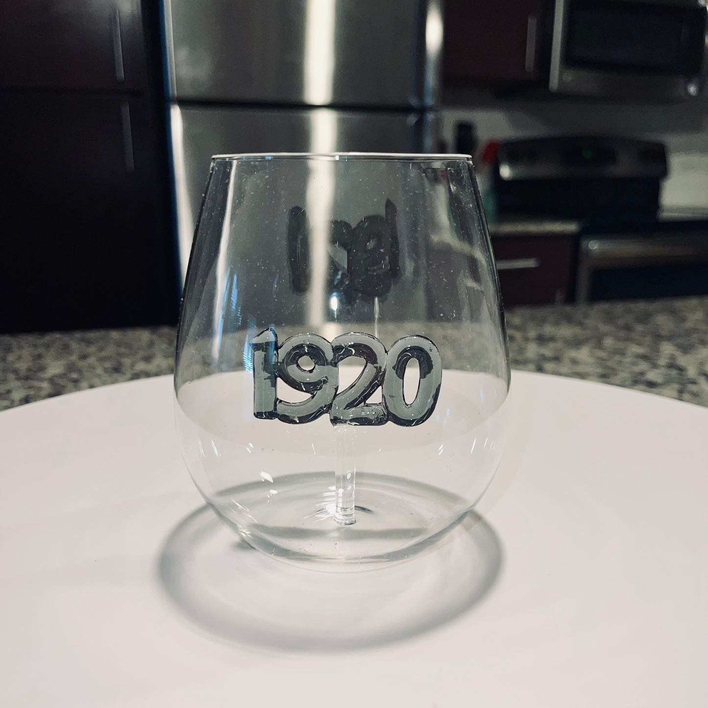 Black 1920 Stemless Wine Glass