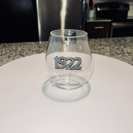 Black 1922 Stemless Wine Glass