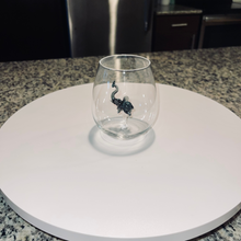 Load image into Gallery viewer, Black Elephant Stemless Wine Glass
