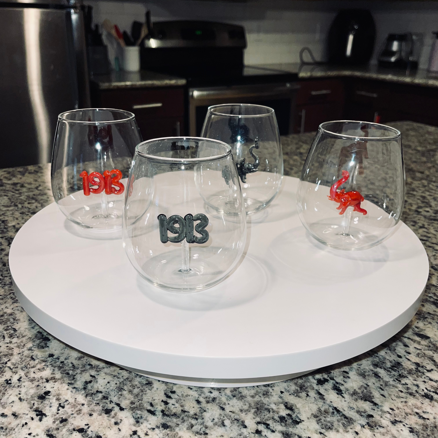 Black 1913 Stemless Wine Glass