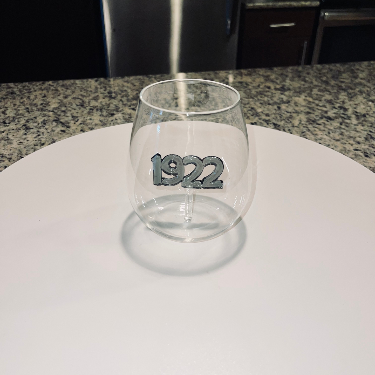 Black 1922 Stemless Wine Glass