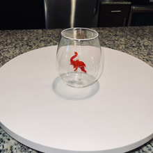 Load image into Gallery viewer, Red Elephant Stemless Wine Glass
