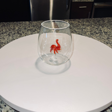 Load image into Gallery viewer, Red Elephant Stemless Wine Glass
