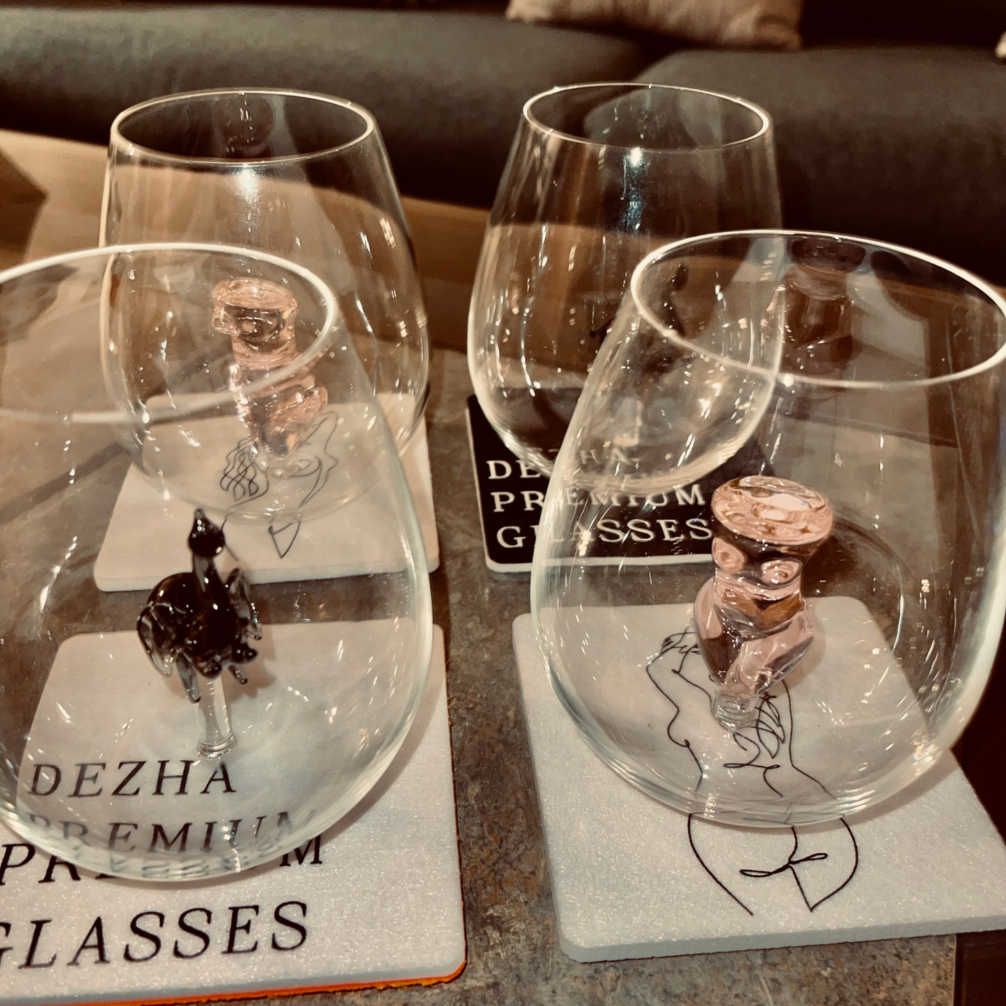 Women’s Body Stemless Wine Glass