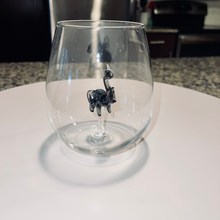 Load image into Gallery viewer, Black Elephant Stemless Wine Glass
