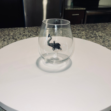 Load image into Gallery viewer, Black Elephant Stemless Wine Glass
