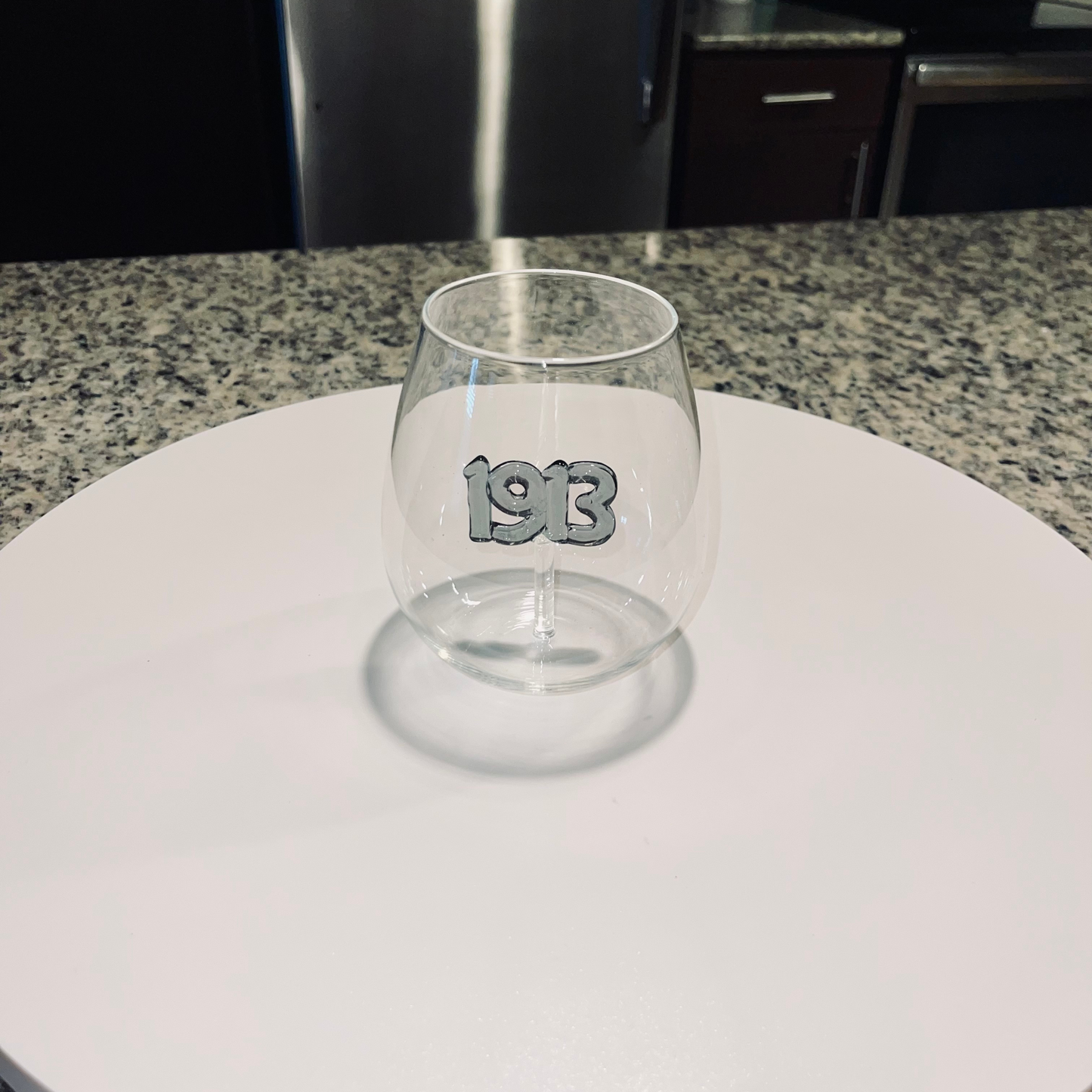 Black 1913 Stemless Wine Glass