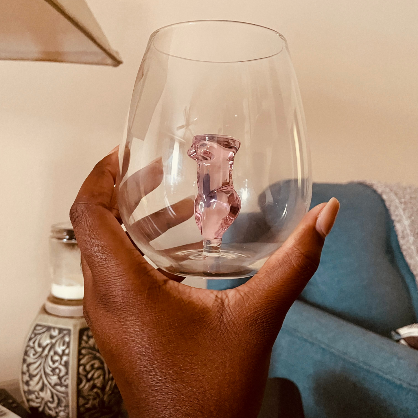 Women’s Body Stemless Wine Glass