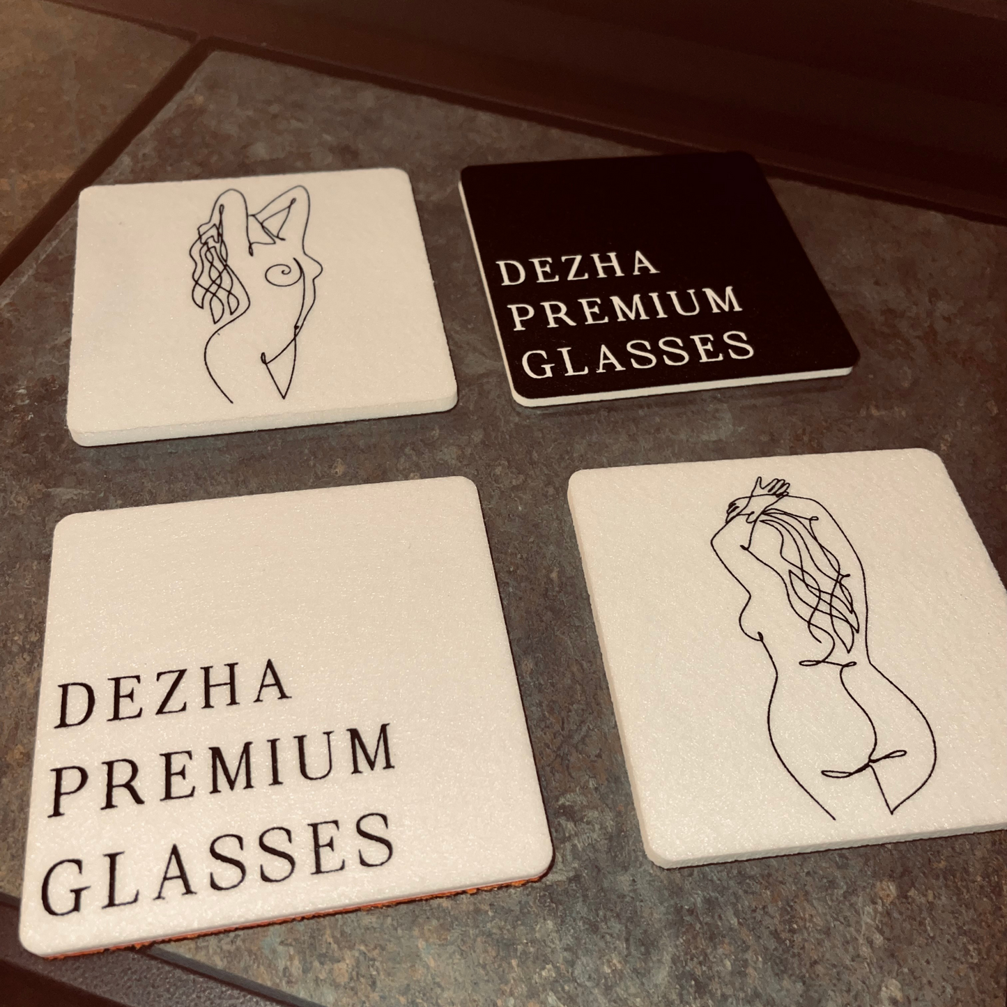 DEZHA 4pcs set Drink Coaster